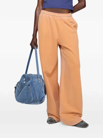 Acne Studios Logo Trousers In Neutral