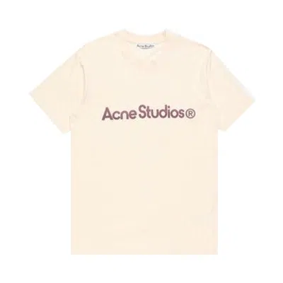 Pre-owned Acne Studios Logo T-shirt 'pale Pink' | Men's Size Xl