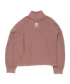Acne Studios Logo Turtleneck Sweater In Brown