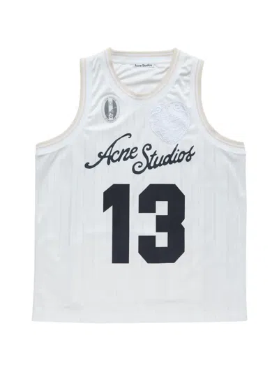Acne Studios Logo Vest In Blue