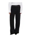 Acne Studios Wide Twill Pants With Elastic Waistband In Black