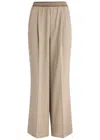Acne Studios Taupe Pleated Trousers In Beige