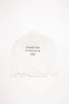 Acne Studios Logo Zipper Jacket In Dusty White