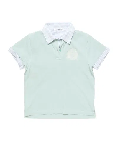 Acne Studios Logo-embroidered Polo Shirt In Multi