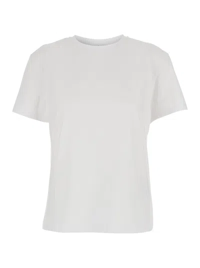 Acne Studios Logo-patch Organic Cotton T-shirt In White