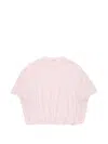 Acne Studios Logo-patch Oversized T-shirt In Pink