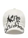 Acne Studios Logo-print Baseball Cap In Gray