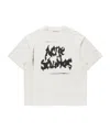 Acne Studios Logo-print Distressed T-shirt In Multi