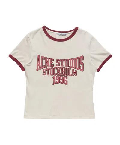 ACNE STUDIOS LOGO-PRINT RINGER T-SHIRT