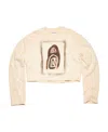 Acne Studios Logo-print Sweatshirt In Brown