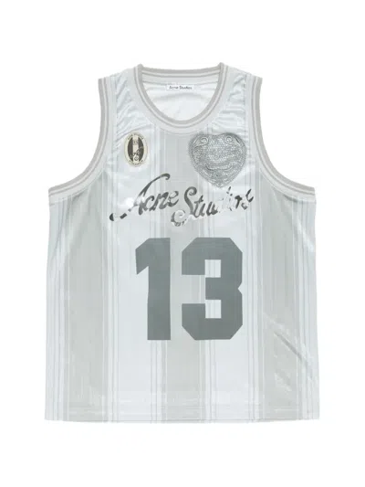 ACNE STUDIOS LOGO-PRINT TANK TOP