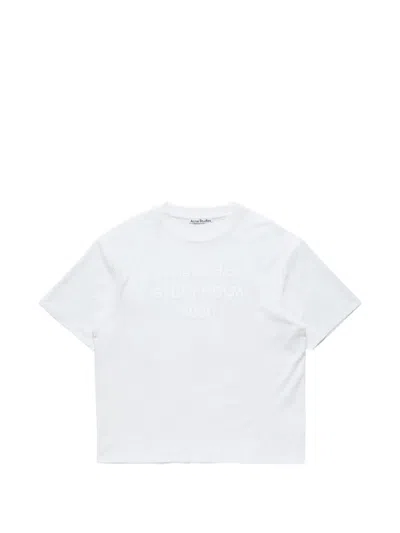 Acne Studios Logo-print T-shirt In White