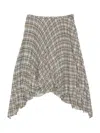 Acne Studios Asymmetrical Checked Skirt