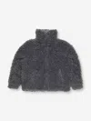 Acne Studios Grey Teddy Bear Bomber Jacket In Gray