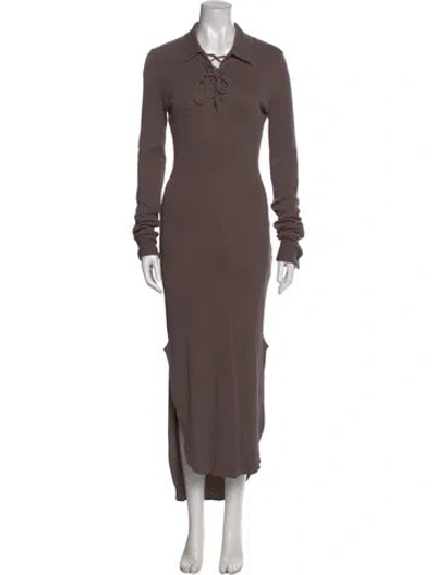 Pre-owned Acne Studios Long Dress In Brown