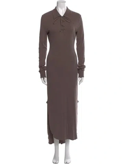 Pre-owned Acne Studios Long Dress In Brown