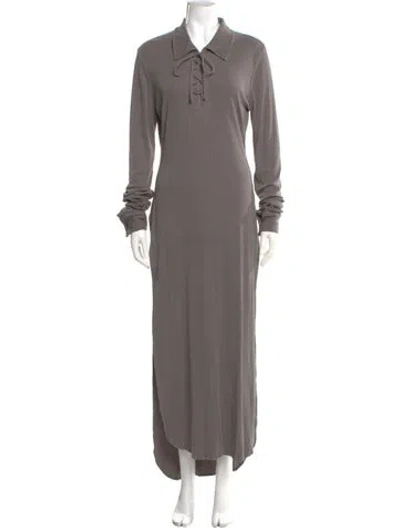 Pre-owned Acne Studios Long Dress In Gray