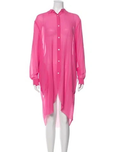 Pre-owned Acne Studios Long Dress In Pink