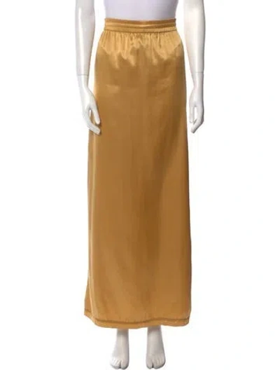 Pre-owned Acne Studios Long Skirt In Gold