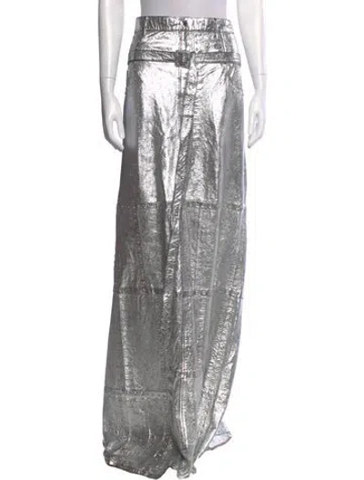 Pre-owned Acne Studios Long Skirt In Silver