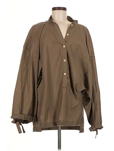 Pre-owned Acne Studios Long Sleeve Blouse In Brown
