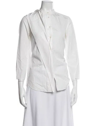 Pre-owned Acne Studios Long Sleeve Button-up Top In Blue