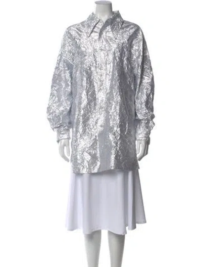 Pre-owned Acne Studios Long Sleeve Button-up Top In Multi