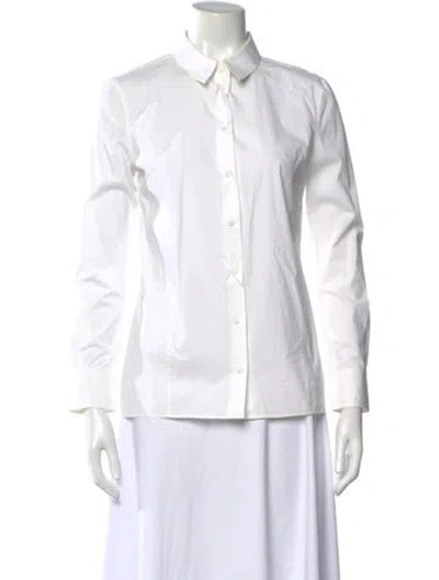 Pre-owned Acne Studios Long Sleeve Button-up Top In Neutral