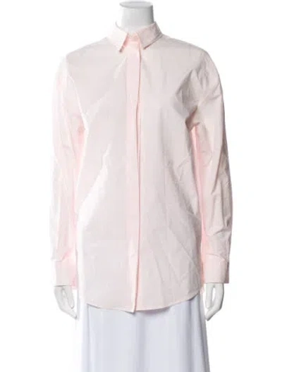Pre-owned Acne Studios Long Sleeve Button-up Top In Pink