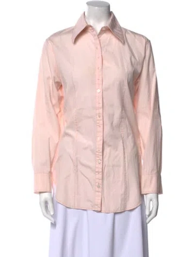 Pre-owned Acne Studios Long Sleeve Button-up Top In Pink