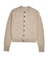 Acne Studios Cadigan Yak Wool In Neutral