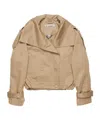 Acne Studios Long Sleeve Casual Jacket In Brown