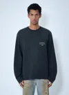 Acne Studios Men Long Sleeve Cotton Jersey T-shirt In Black