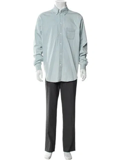 Pre-owned Acne Studios Long Sleeve Denim Shirt In Blue