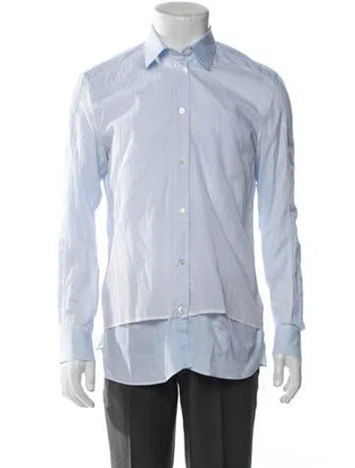 Pre-owned Acne Studios Long Sleeve Dress Shirt In Blue