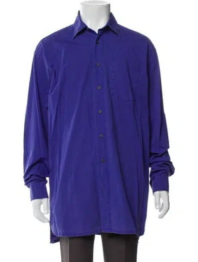 Pre-owned Acne Studios Long Sleeve Dress Shirt In Blue