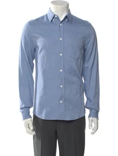 Pre-owned Acne Studios Long Sleeve Dress Shirt In Blue