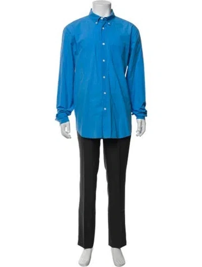 Pre-owned Acne Studios Long Sleeve Dress Shirt In Blue