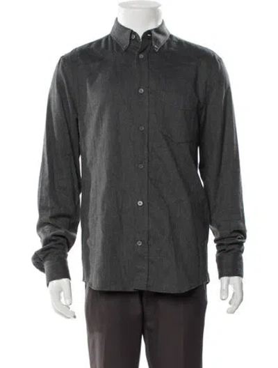 Pre-owned Acne Studios Long Sleeve Dress Shirt In Blue