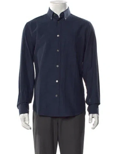 Pre-owned Acne Studios Long Sleeve Dress Shirt In Blue