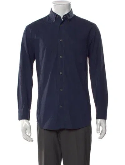 Pre-owned Acne Studios Long Sleeve Dress Shirt In Blue