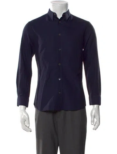 Pre-owned Acne Studios Long Sleeve Dress Shirt In Blue