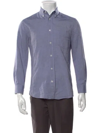 Pre-owned Acne Studios Long Sleeve Dress Shirt In Blue