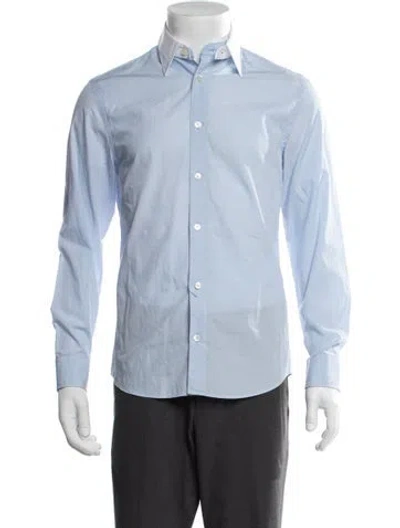 Pre-owned Acne Studios Long Sleeve Dress Shirt In Blue
