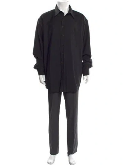 Pre-owned Acne Studios Long Sleeve Dress Shirt In Green