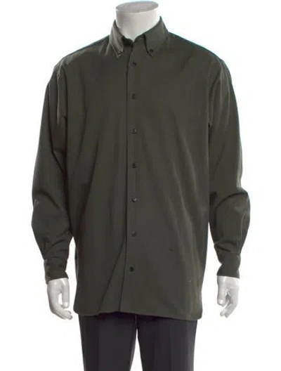 Pre-owned Acne Studios Long Sleeve Dress Shirt In Green