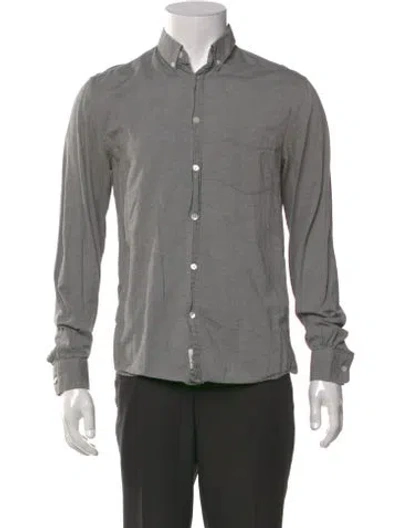 Pre-owned Acne Studios Long Sleeve Dress Shirt In Grey