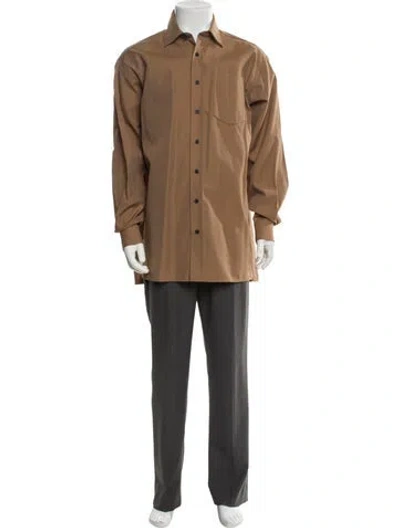 Pre-owned Acne Studios Long Sleeve Dress Shirt In Neutral