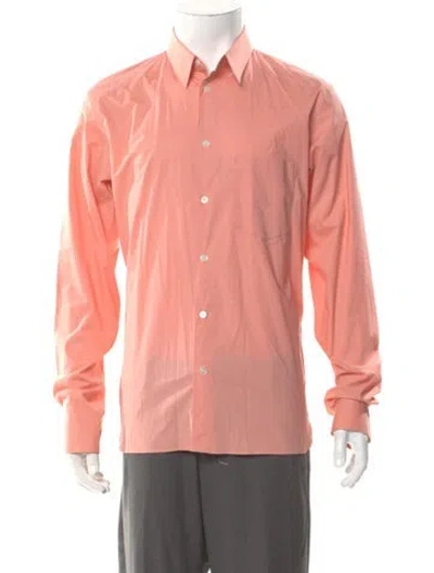 Pre-owned Acne Studios Long Sleeve Dress Shirt In Pink