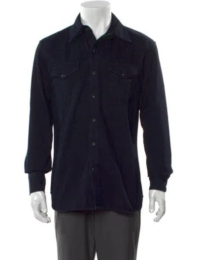 Pre-owned Acne Studios Long Sleeve Dress Shirt W/ Tags In Blue